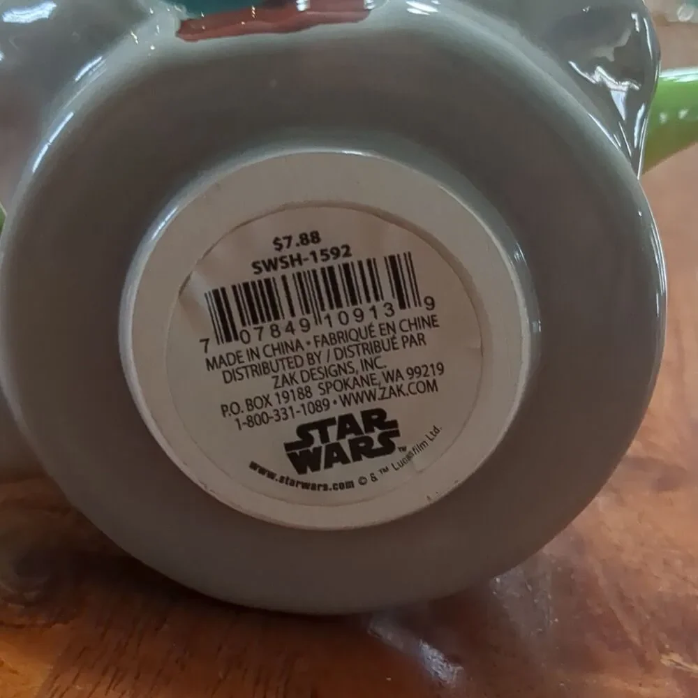 Zak Designs CollectiblesYoda, Star Wars Ceramic Mug Glossy Finish